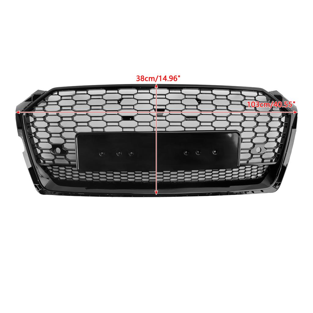 RS5 Style Honeycomb Sport Mesh Hex Grill Grille 8W6-853-651-AB-FUQ Fit A5 S5 B9 2017-2019