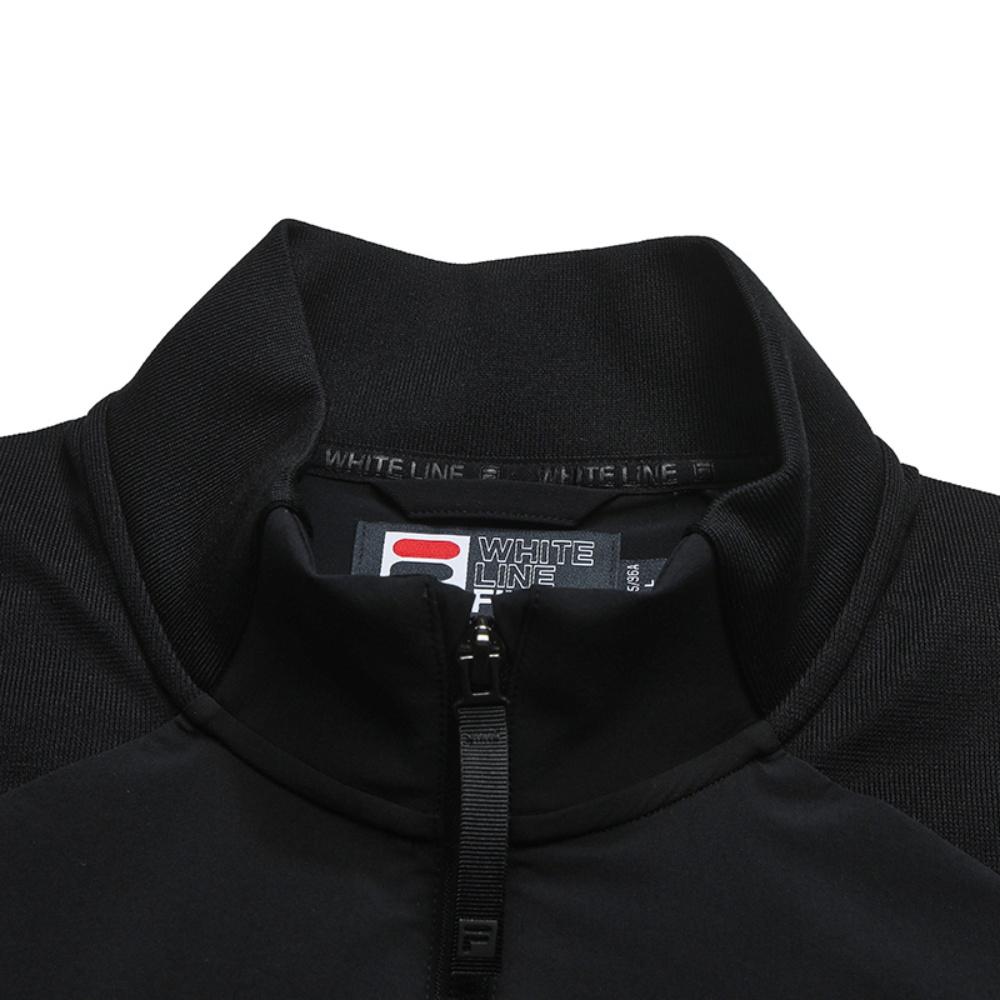 Fila White Fashion Simple Trendy Personality Casual Versatile Comfortable Knitted Jacket Men jackets Black F11M623501FBK