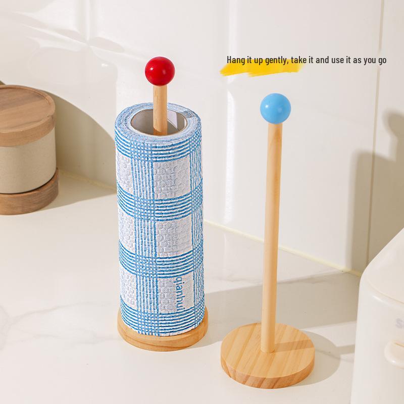 Multifunctional Kitchen Roll and Storage Rack for Paper Towels, Disposable Rags, and Plastic Wrap