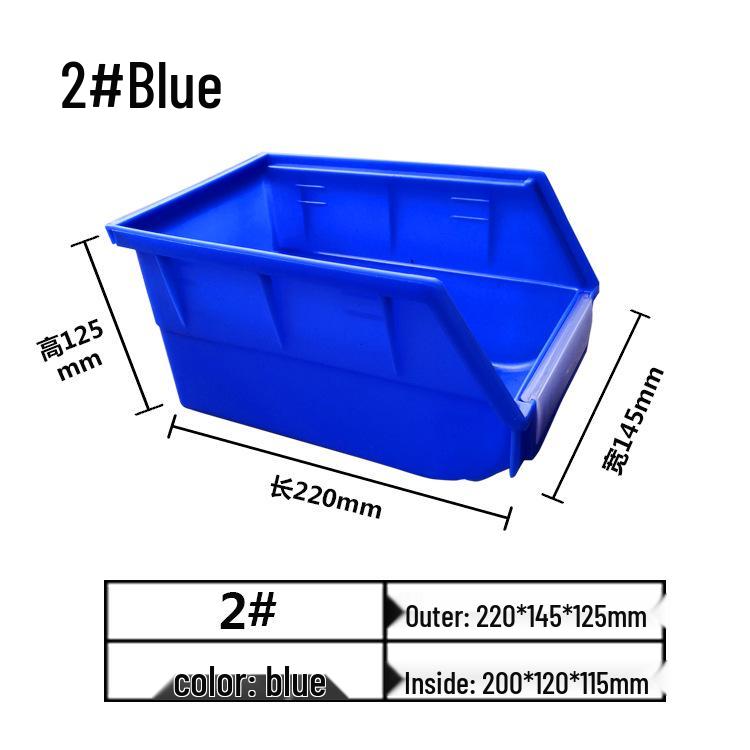 Modulare Kunststoffteile- und Werkzeugaufbewahrungsbox mit schräger Öffnung