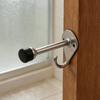 Stainless Steel RV Door Stoppers Quiet Protector Blocker Hardware Buffer Rubber Cylindrical Wall Door Stopper With Hook