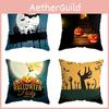 Halloween Themed Cushion Cover With Super Soft Short-pile Velour Material