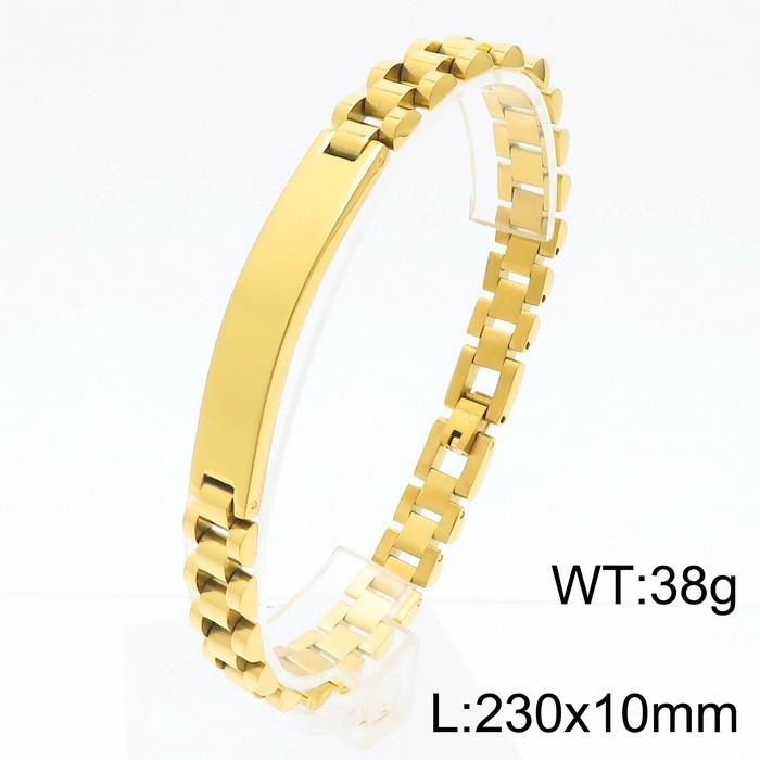 Personalized Curved Bracelet, Trend Lettering Adjustable Strap Chain Titanium Steel Men'S Bracelet