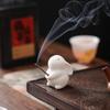Cute Little Jade Rabbit Tea Pet Ornament Ceramic Office Desktop Desk Tea Room Coffee Table Home Accessories