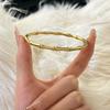 Titanium steel bracelet gold high version temperament zircon bracelet women's light luxury fashion elegance does not fade simple bracelet