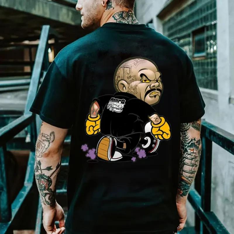 

Мужская футболка с коротким рукавом в уличном стиле с принтом черепа, летняя повседневная мужская футболка с короткими рукавами и топом, дышащая футболка 6XL