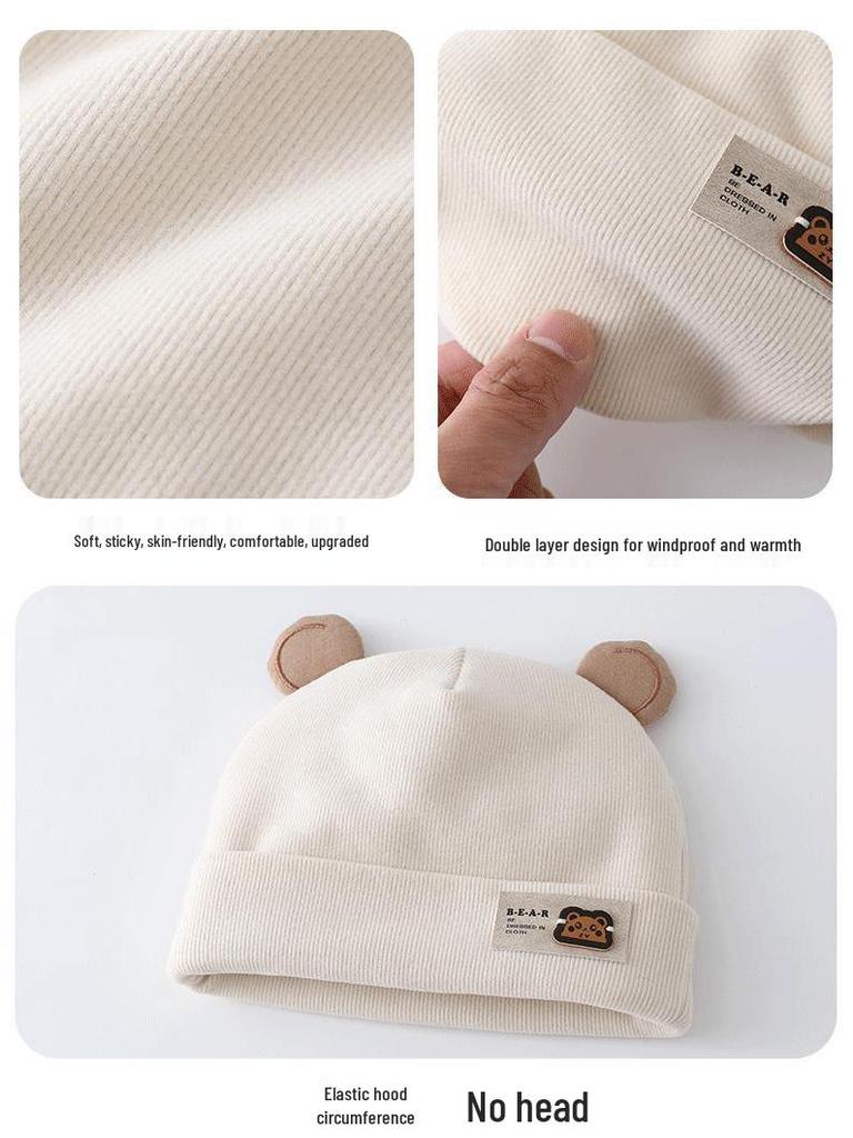 Warm Thickened Unisex Baby Hat for Newborns - Spring & Autumn