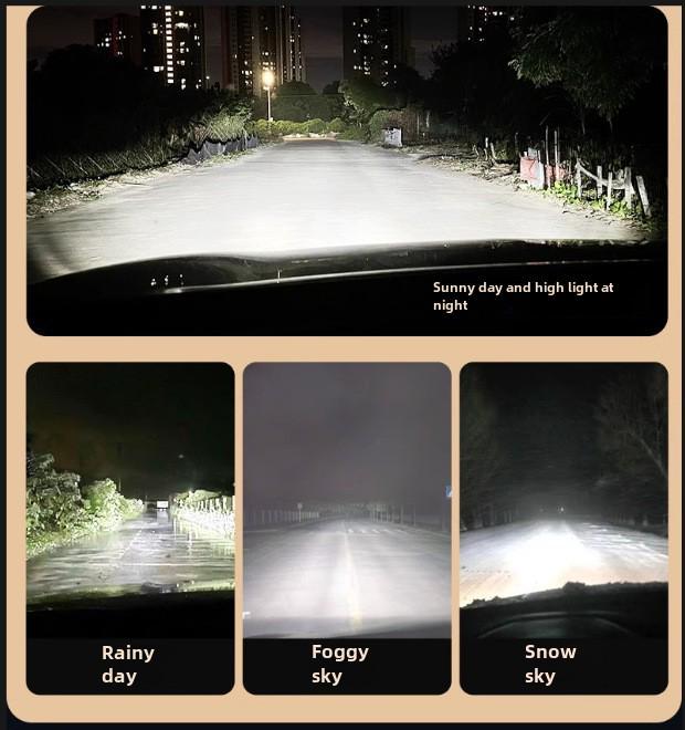 Integrated LED Headlights for Cars and Motorcycles: Laser, Wireless, High/Low Beam