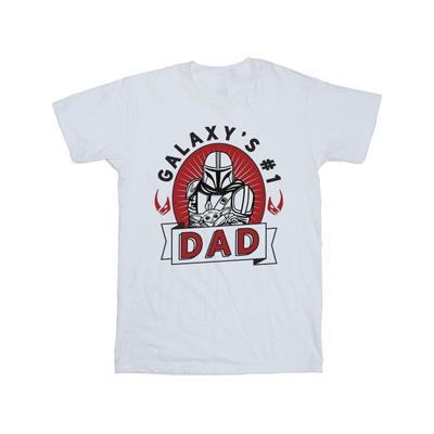 Mens GalaxyÂ´s #1 Dad Cotton T-Shirt