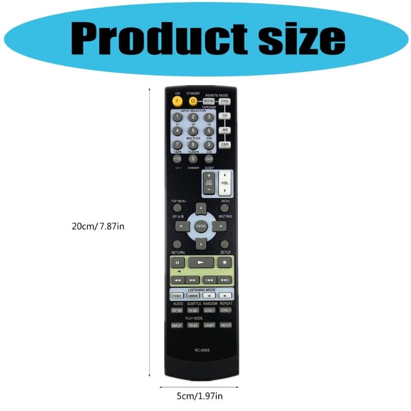 Replacement Remote Control RC606S for Disc Home Theater System HTS680S HTR580 HTS580 HTS680 HTR330 HTS580 HTS680 HTR330