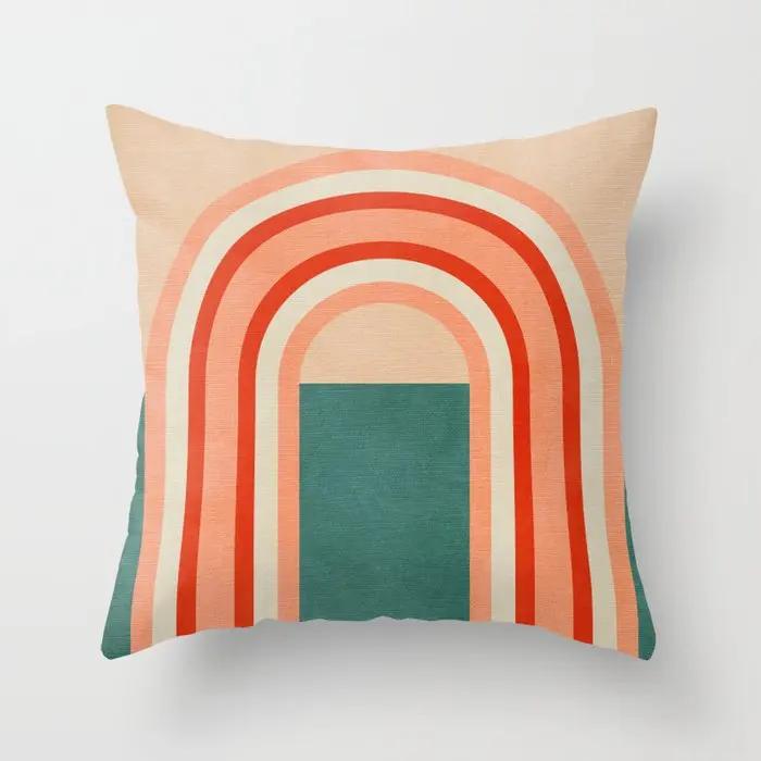 

House Decorative Home Pillowcase for sofa Cushion Cover Nordic x Modern Living Room abstract 30x30cm бежевий