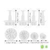 8pcs 8 Petals Shape Fondant Cutter Mold PP Biscuit Cutter Mold Cake Decorating Mold  Summer Baking