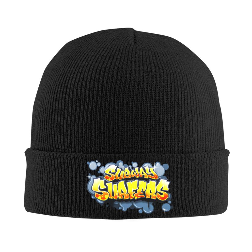 Subway Surfers Vancouver Knitted Hat Beanie Winter Hats Warm Acrylic  Hip Hop Parkour Sport Cap Men Women Gift
