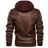 Men Hooded Jacket Autumn Winter Retro Warm Casual Motorcycle Style Multi Color Options