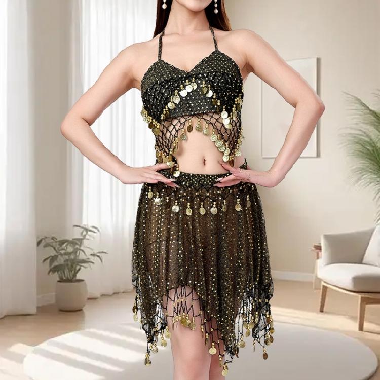 Bauchtanz Kostüm Set Bauchtanz BH Top Bauchtanz Rock Halloween Bauchtanz Outfits für Bühnenauftritte