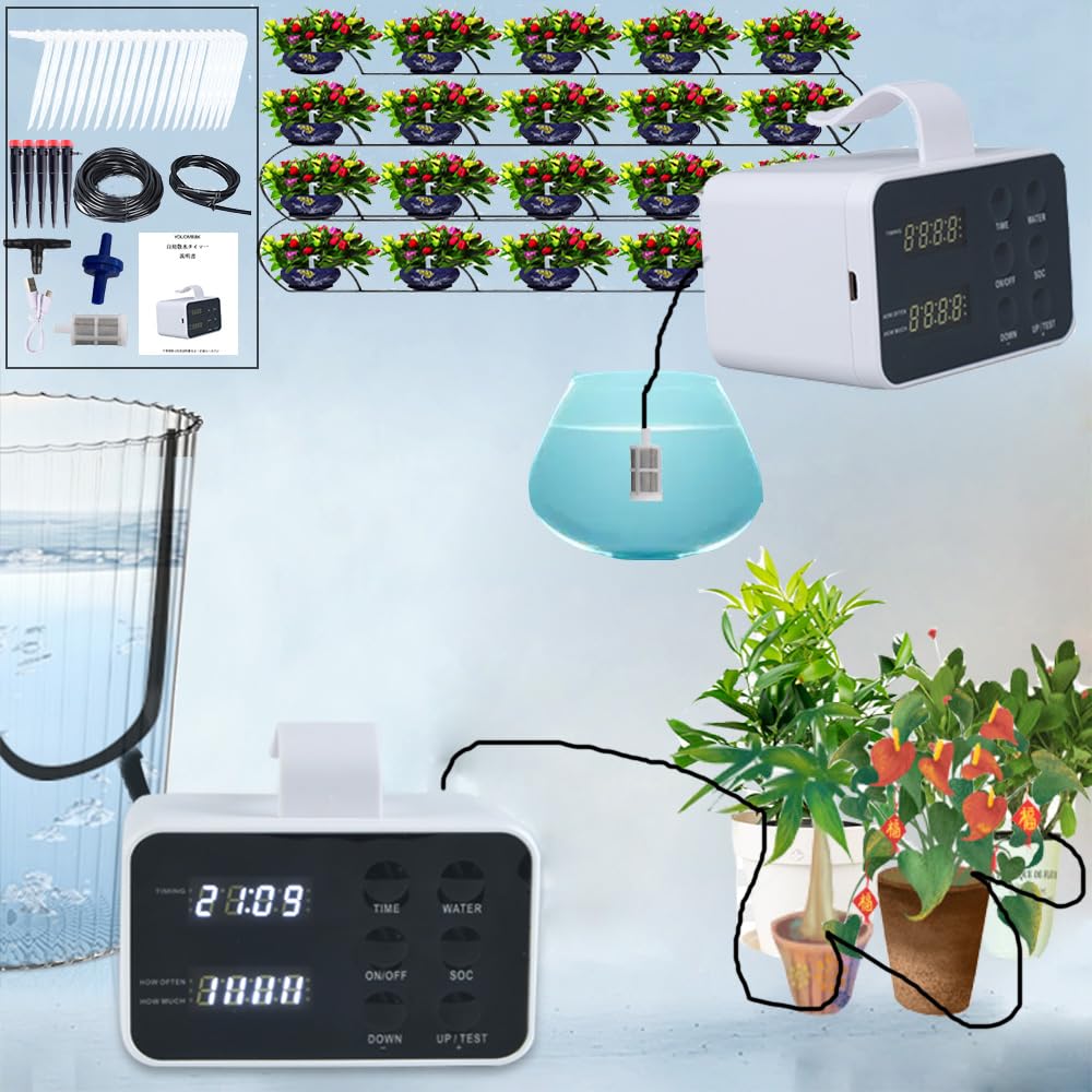 New and Popular Automatic Watering Water and Waterer for Waters Up To 20 Plants Automatic Watering USB Automatic Drip and Automatic Drip Irrigation