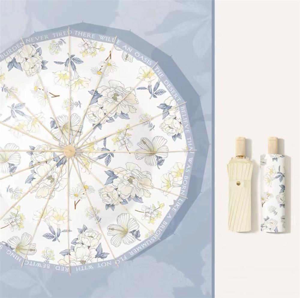 

Супер большой зонт в китайском стиле с 16 спицами, всепогодный для женщин, складной, с улучшенной защитой от солнца, ветрозащитный, двойной зонт, дождевик full-fiber&16K