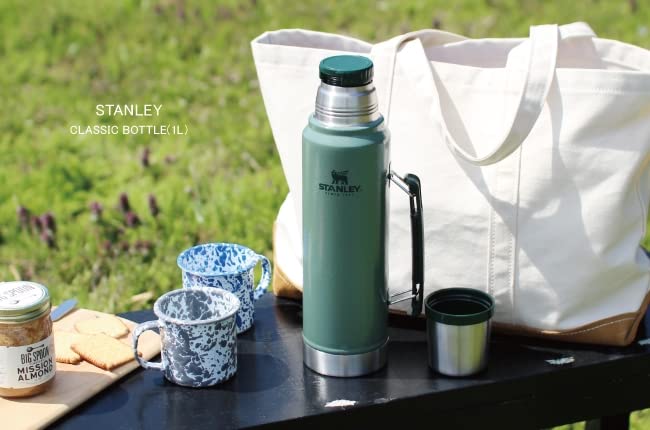 STANLEY Classic Vacuum Bottle 1L Matte Black Water Bottle Thermal Insulation Stainless Steel Bottle Water Bottle Gift Dishwasher Safe Japanese