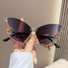 Rhinestone Butterfly Unique Sunglasses Womens Fashion Shades Personality