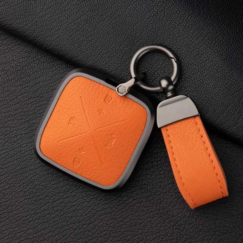 Für Zeekr 001 Schlüsselanhänger 009 7X Hochwertig 007 Leder Auto Schale Schnalle Schlüsselanhänger Abdeckung Hülle Zubehör