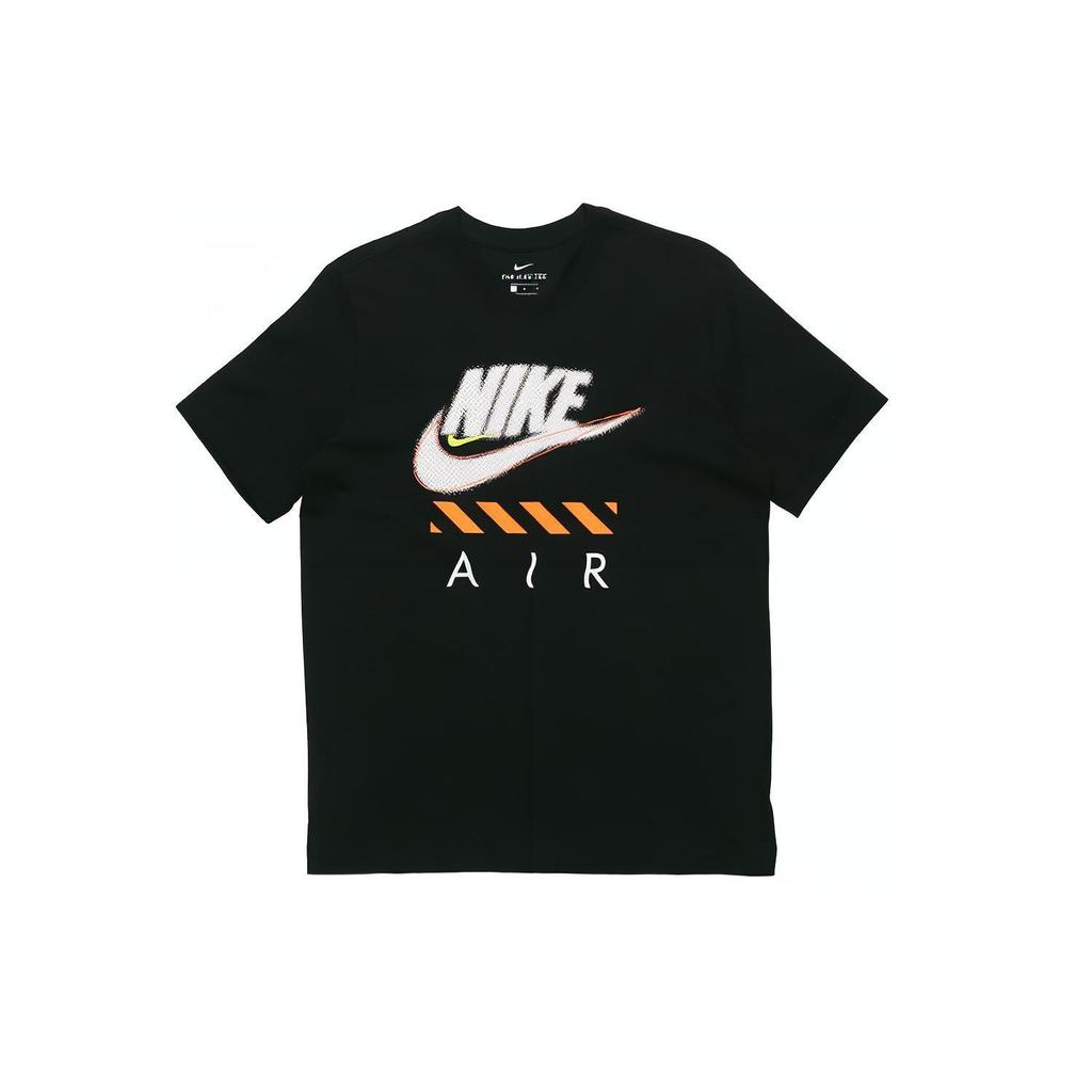 Nike Casual Sport Breathable Round Neck Printed Short Sleeve T-Shirt Men Tops Black CT6533-010