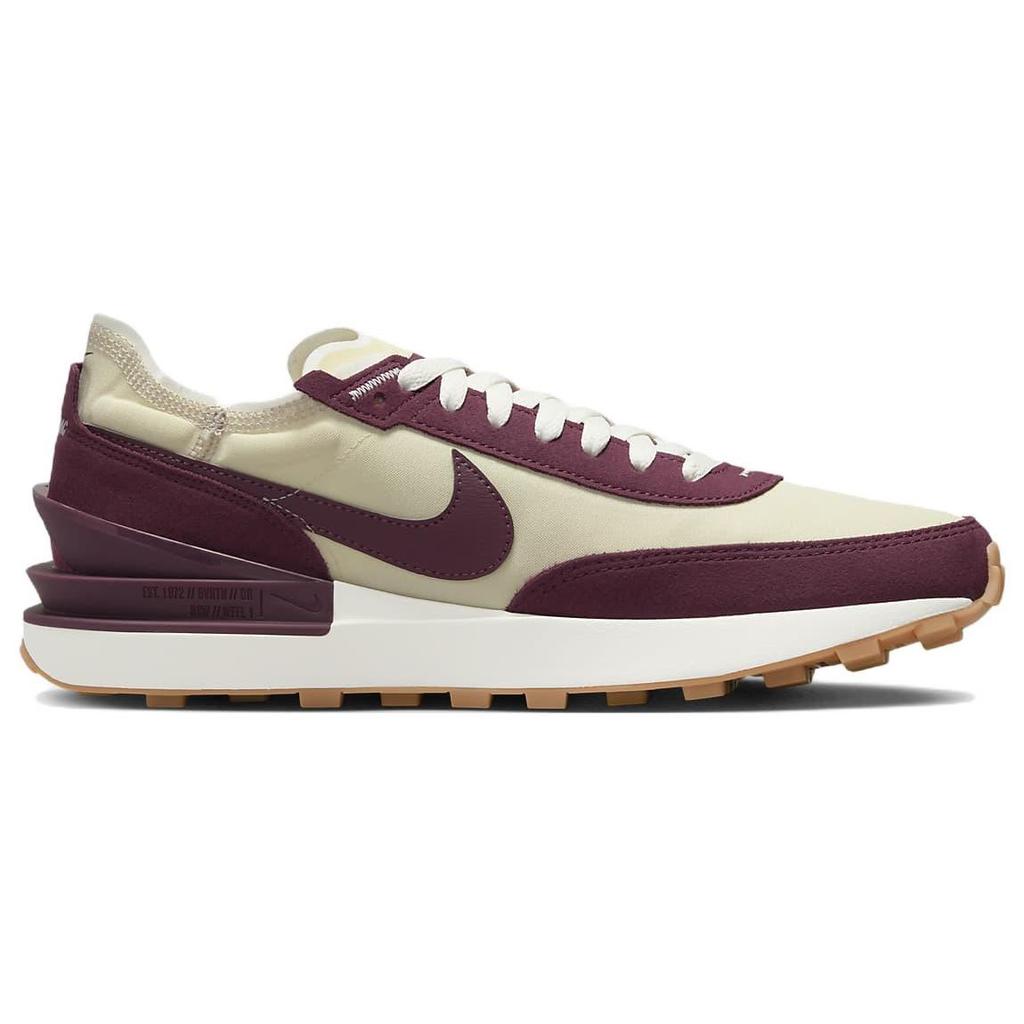 Nike Waffle One SE Night Maroon Men Sneakers Cream Coconut-Milk Sail DQ7685-102