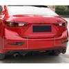 Car ABS Chrome Cover Trim Back Tail Rear Fog Light Lamp Frame Stick Panel For Mazda 3 Mazda3 Axela M3 2014 2015 2016 2017