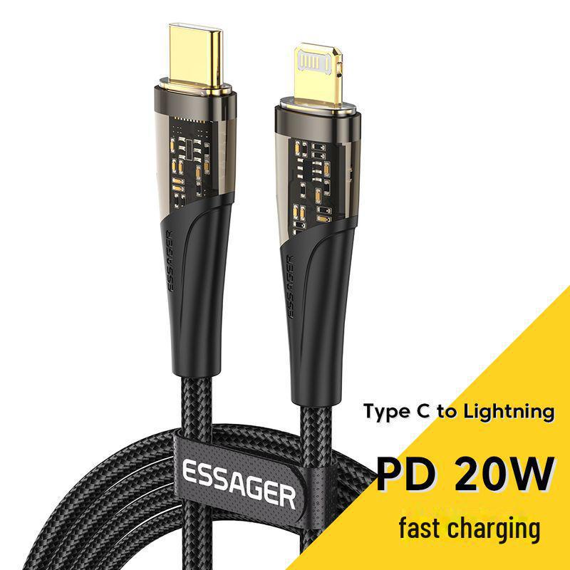 ESSAGER Amber Series 20W Fast Charging Cable for Apple Devices