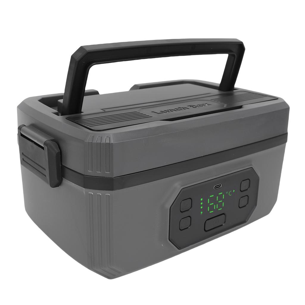 Electric Lunch Box Rechargeable Cordless Large Capacity Fast Heating Portable Lunch Warmer 1600ML (24000mah Battery)