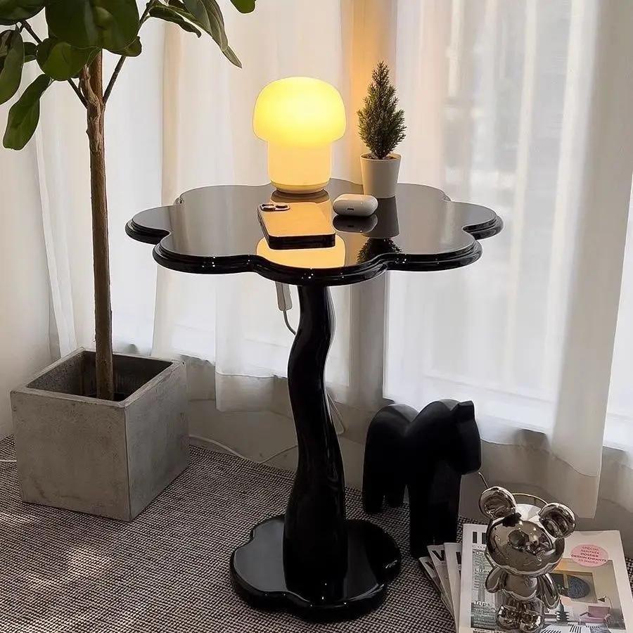 Nordic Sofa Side Table, Vintage Coffee Table, Elegant Bedroom Bedside Table, Stylish Coffee Table for Small Apartment
