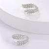 My Shape Ear of Wheat Rings Stainless Steel Finger Ring for Women Girls Adjustable Ring Classic Jewelry Valentine's Day Gifts