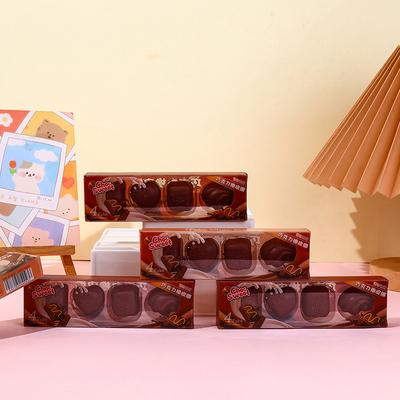 Creative Chocolate Shaped Eraser Set Soft School Supplies Clean Mess Free Stationary Office Student Rubber Eraser For Kids Gift