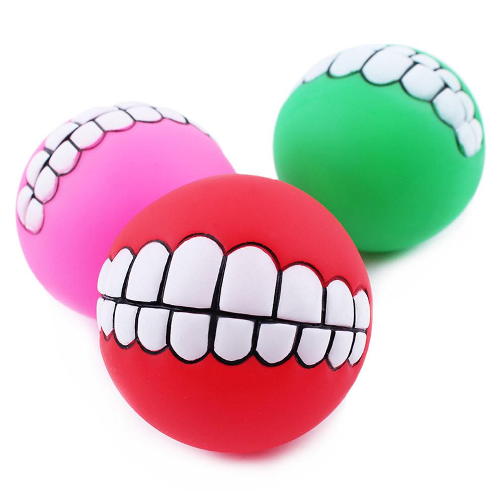 Sound Ball Pet Dog Puppy Squeaky Chew Toy Squeaker Ball Funny Toys