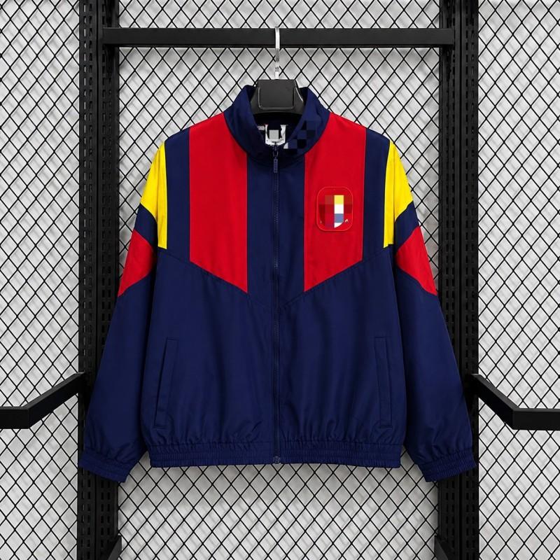 Unisex Retro Sport Windbreaker Jacket Soccer