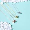Su Chuang S925 Sterling Silver Clavicle Necklace with Laser-Carved Mirror Surface