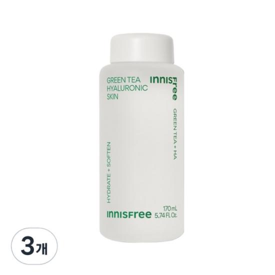 

Innisfree Новая гиалуроновая кислота Green Tea Skin, 170 мл, 3 шт.