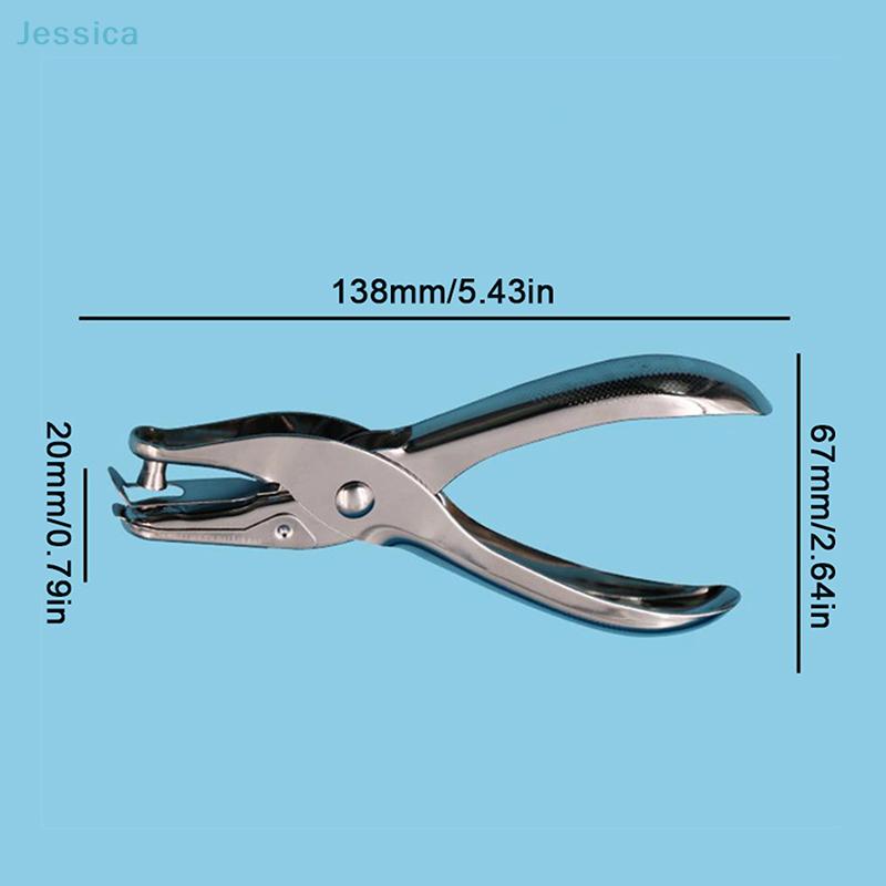 3/96mm Round Hole Puncher DIY Loose-Leaf Paper Punch Handheld Tool Single Hole Punch For Office And Home Use