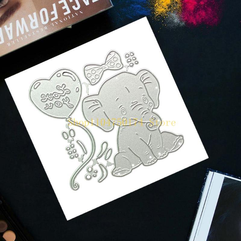 Cartoon Metal Cutting Dies Sitting Elephant Embossing Knife Mould Templates top sale