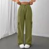 Women's Casual, Stylish, Loose-fitting, Sporty Drawstring Waist Wide-leg Pants