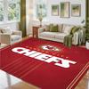 Kansas City Chiefs Design Kristall-Samt-Teppich Weiche Dekorationsmatte für Schlafzimmer Eingang