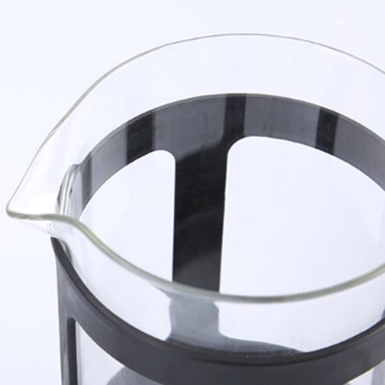 French Press Coffee Maker Heat-Resistant Glass Tea Brewer with 80-Mesh Filter Coffee Press for Tea Brewing