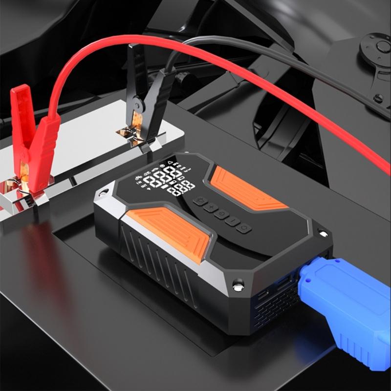 Car Jump Starter with Air Compressor, 8000mAh 12V Portable Jump Starter Car Battery Jump Box with 150PSI Tire Inflator