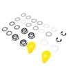 Front Wheel Bearing Kit Fit For M123811 AM127304 M143338 9040H Mower Parts Front Wheel Axle Bushing Set Yellow Caps