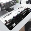 White & Black CSGO Large Computer Mouse Pad Washable Speed Keyboard Mat for E-sport FPS Gamer Deskmat Durable Stitch Edge Carpet
