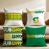 S-Subway Cushion Cover Home & Car Multi-Scene Pillow Cover - Reversible, Soft & Durable for Daily Use