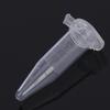 500PCS Mirco Test Tube 1.5ml Plastic Frosted Surface Clear Scale Microcentrifuge Tube with Snap Cap for Laboratory