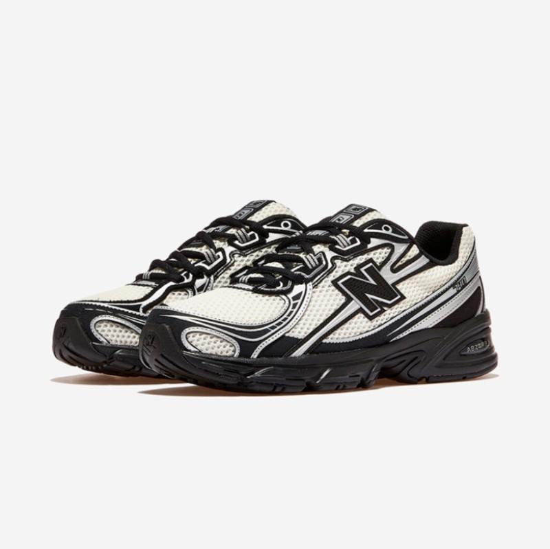 U7407XT New Balance 740 Black/Angora/Silver Metallic (Men s) 4