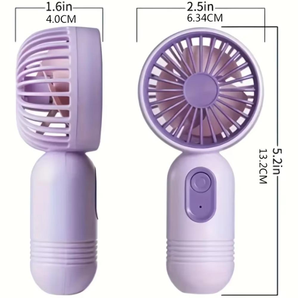 Low Noise Handheld Fan Mini Pocket Fan Household USB Rechargeable Fan  Camping