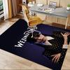 1pc skull crossbones Carpet Anti Slip Polyester Floor Mat for office.Bedroom
