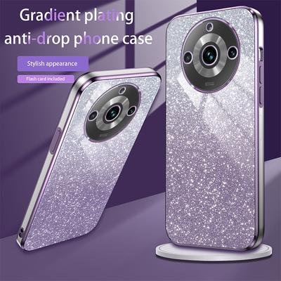 Pro OPPO Realme 11 5G Pouzdro Bling Luxusní Galvanicky Pokovené Třpytivé Pouzdro na Telefon OPPO Realme 11 Pro Plus Měkký TPU Nárazník Průhledné Zadní Kryt